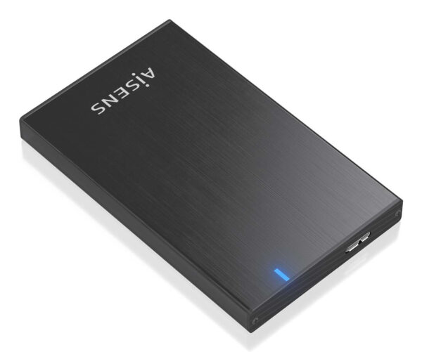 Caja externa 2.5" ASE-2527B 9.5mm SATA a USB 3.0/USB3.1 Gen1, Negro