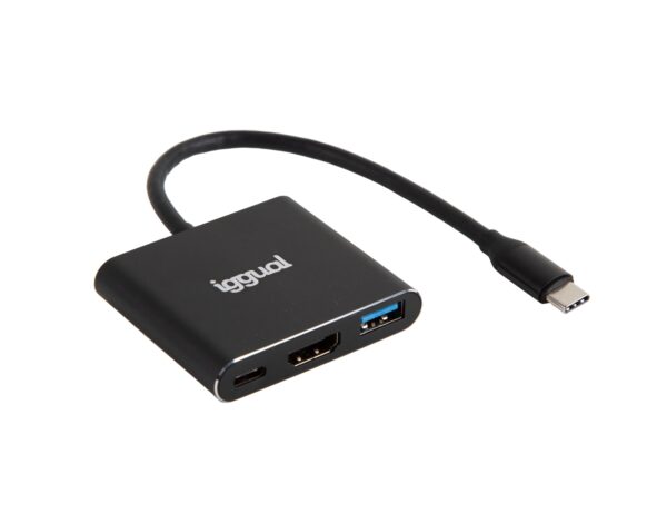 Hub tipo C 3 en 1 HDMI USB3.0 PD100W