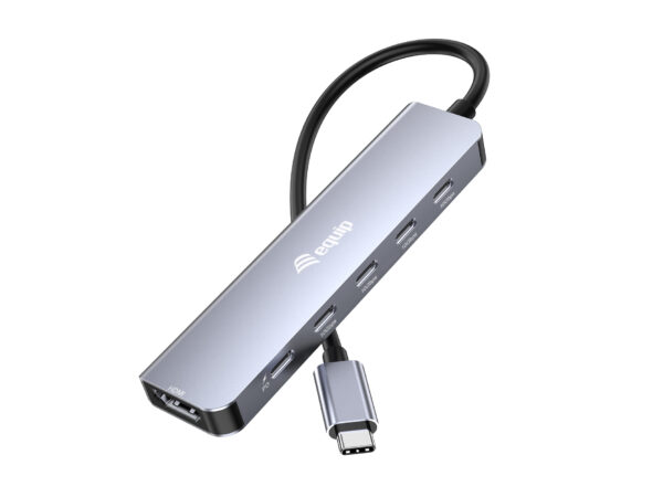 133499 base para portátil y replicador de puertos Alámbrico USB 3.2 Gen 2 (3.1 Gen 2) Type-C Gris