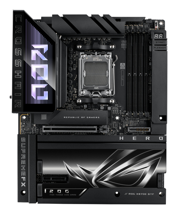 ROG CROSSHAIR X870E HERO BTF AMD X870E Zócalo AM5 ATX
