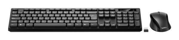 BBZ010SP teclado Ratón incluido Hogar / Oficina RF inalámbrico QWERTY Español Negro