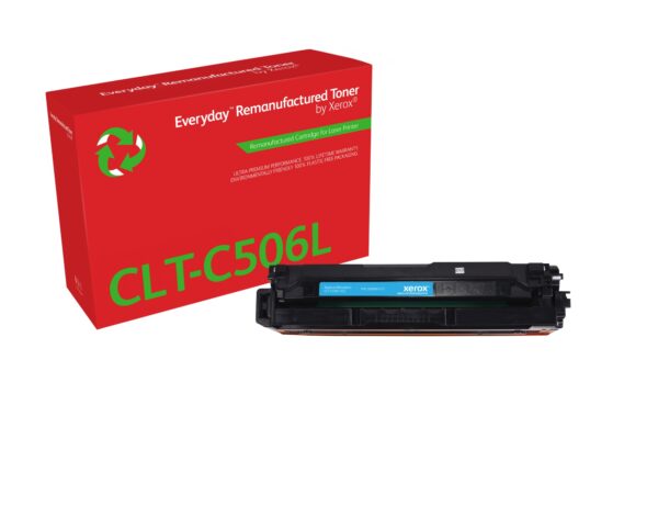 Everyday Tóner Everyday Cian remanufacturado de Xerox es compatible con Samsung CLT-C506L, Capacidad alta