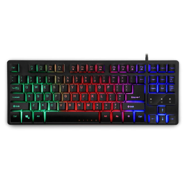 Nitro NKW120 teclado Juego USB Español Negro