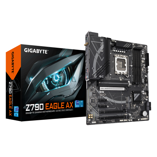 (TOP) PLACA GIGABYTE Z790 EAGLE AX,INTEL,1700,Z790,4DDR5,192GB,HDMI+DP,2.5GBLAN+WIFI6E+BT5.3,6SATA3+3M.2,7USB3.2,ATX