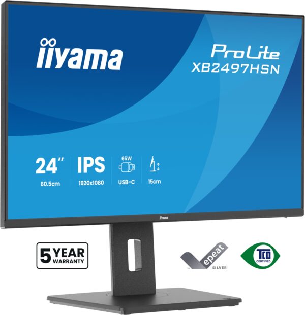 ProLite XB2497HSN-B1 pantalla para PC 60,5 cm (23.8") 1920 x 1080 Pixeles Full HD LED Negro