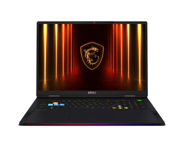 Raider 18 HX AI A2XWJG-459ES Intel Core Ultra 9 285HX Portátil 45,7 cm (18") UHD+ 64 GB DDR5-SDRAM 2 TB SSD NVIDIA GeForce RTX 5090 Wi-Fi 7 (802.11be) Windows 11 Home Negro