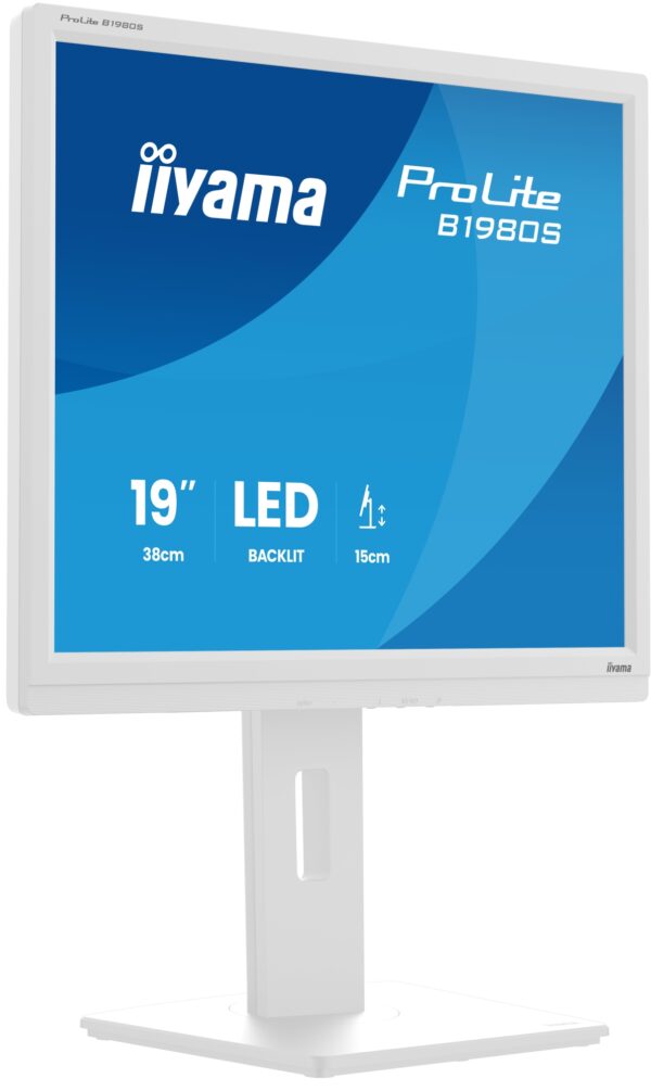 ProLite B1980S-W1 pantalla para PC 48,3 cm (19") 1280 x 1024 Pixeles SVGA LED Blanco