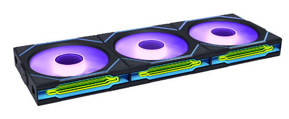 Uni Fan SL-INF WIRELESS 120 Carcasa del ordenador, Procesador Sistema de refrigeración líquida todo en uno 12 cm Negro 1 pieza(s)