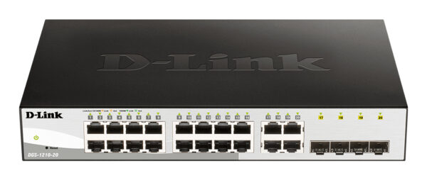 DGS-1210-20 switch Gestionado L2 Gigabit Ethernet (10/100/1000) 1U Negro