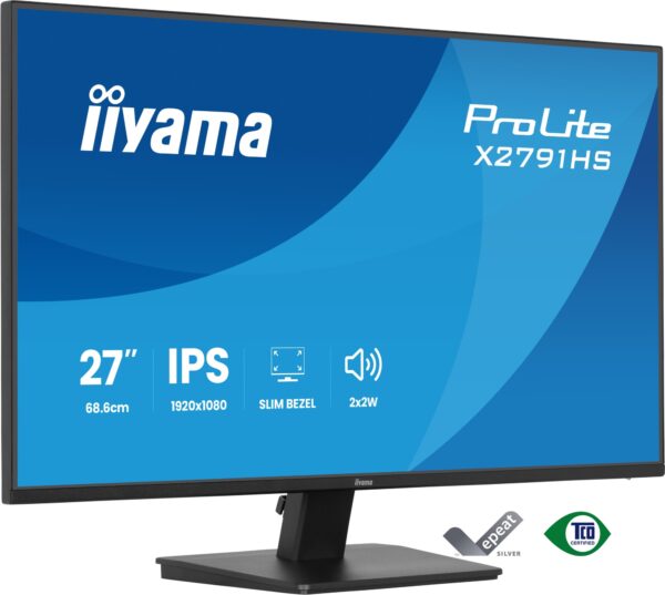 ProLite X2791HS-B1 pantalla para PC 68,6 cm (27") 1920 x 1080 Pixeles Full HD LED Negro