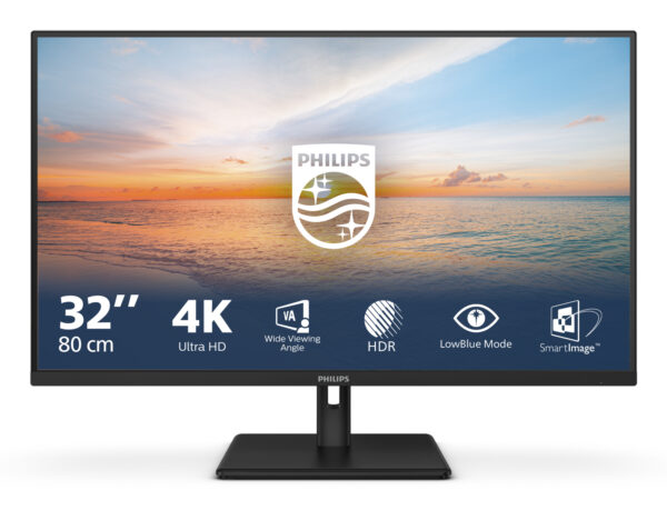 1000 series 32E1N1800LA/00 pantalla para PC 80 cm (31.5") 3840 x 2160 Pixeles 4K Ultra HD LCD Negro