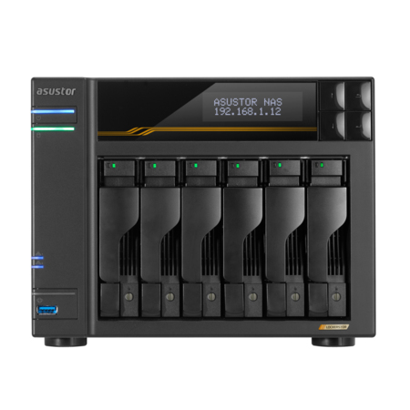 LOCKERSTOR 6 Gen3 (AS6806T) NAS Escritorio AMD Ryzen V3C14 16 GB DDR5 ADM Negro