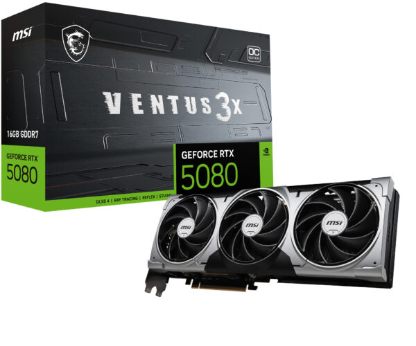 VENTUS GeForce RTX5080 16G 3X OC NVIDIA GeForce RTX 5080 16 GB GDDR7