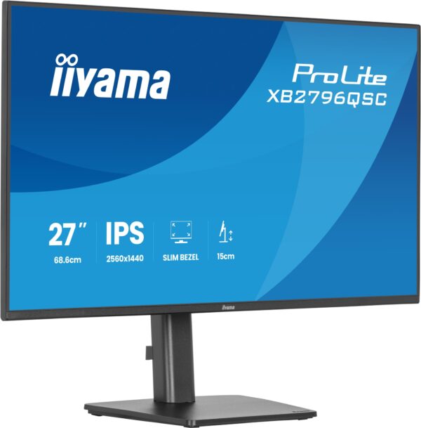 ProLite XB2796QSC-B1 pantalla para PC 68,6 cm (27") 2560 x 1440 Pixeles Quad HD LED Negro