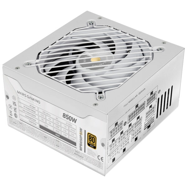 MPB850PSIW unidad de fuente de alimentación 850 W 24-pin ATX ATX Blanco