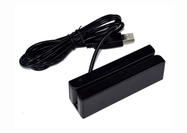 BM-90 lector de tarjeta magnética Negro USB