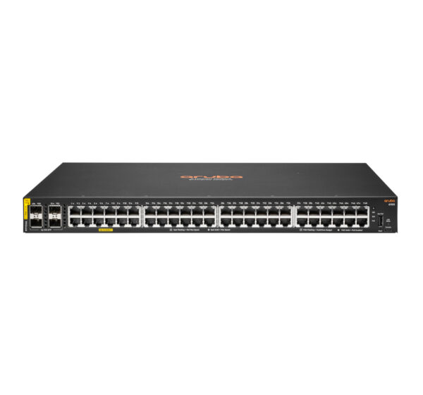 Aruba Networking CX 6100 48G Class4 PoE 4SFP+ 740W Gestionado L3 Gigabit Ethernet (10/100/1000) Energía sobre Ethernet (PoE) 1U