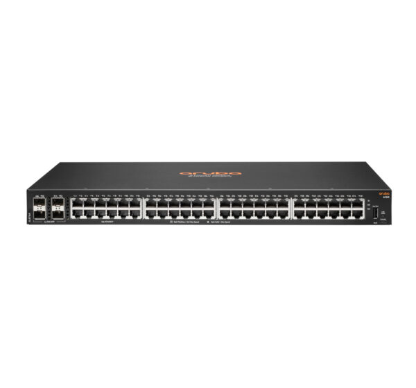 Aruba Networking Aruba 6100 48G 4SFP+ Gestionado L3 Gigabit Ethernet (10/100/1000) 1U Negro