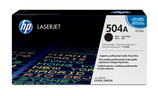 Cartucho de tóner original LaserJet 504A negro