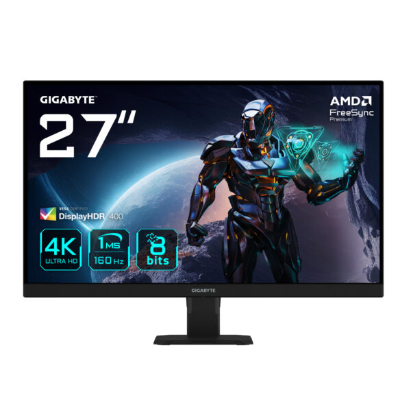 GS27U 27" Monitor de juegos UHD - 3840 x 2160, 160Hz, 1ms, 350 cd/m², Display HDR400, HDMI 2.1, DisplayPort 1.4