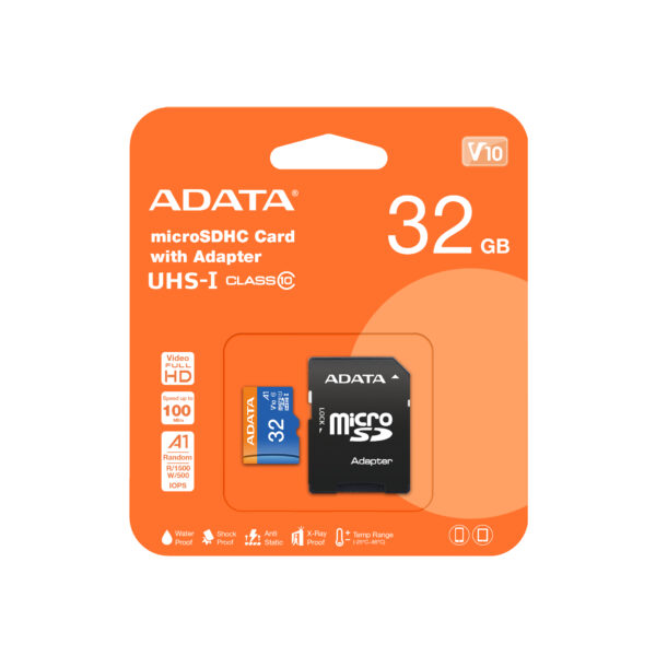 32GB, microSDHC, Class 10 UHS-I Clase 10