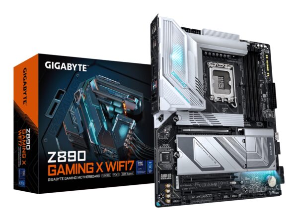 Placa base Z890 GAMING X WIFI7 - Compatible con CPUs Intel Core Ultra (Serie 2), VRM de 16+1+2 fases, hasta 8800MHz DDR5 (OC), 1xPCIe 5.0 + 3xPCIe 4.0, Wi-Fi 7, LAN 2.5GbE, USB 4