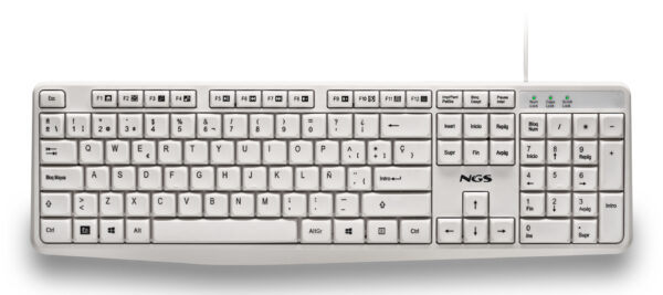 HERITAGE teclado Universal USB QWERTY Español Blanco
