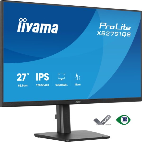 ProLite XB2791QS-B1 pantalla para PC 68,6 cm (27") 2560 x 1440 Pixeles Quad HD LED Negro