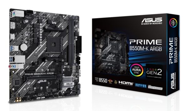 PRIME B550M-K ARGB AMD B550 Zócalo AM4 micro ATX