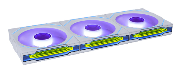 Uni Fan SL-INF WIRELESS 120 Carcasa del ordenador, Procesador Sistema de refrigeración líquida todo en uno 12 cm Blanco 1 pieza(s)