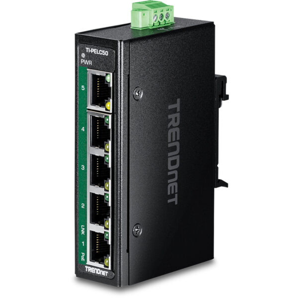 TI-PELC50 switch No administrado Fast Ethernet (10/100) Energía sobre Ethernet (PoE) Negro