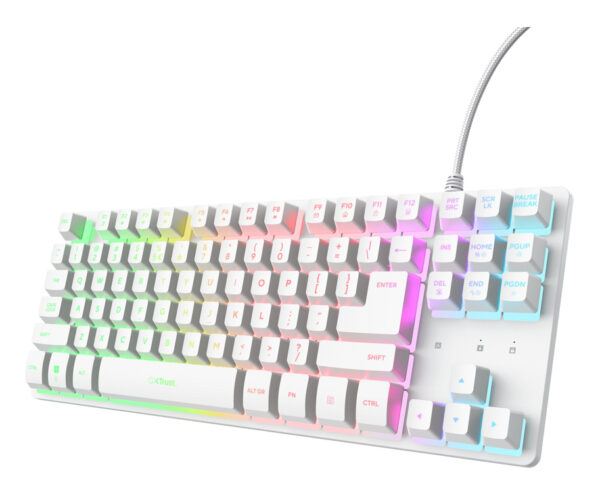 GXT 833W Thado TKL teclado Juego USB QWERTY Español Blanco