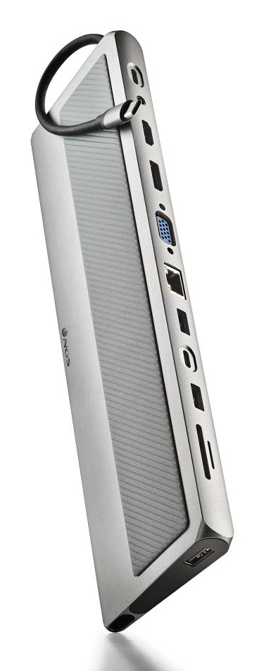 WONDERDOCK 12 PRO USB Tipo C Plata