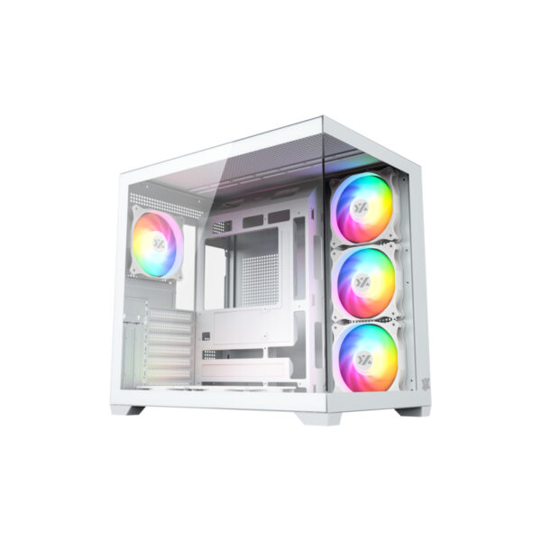 X-CS-TESSERACTX50-W carcasa de ordenador Cubo Blanco