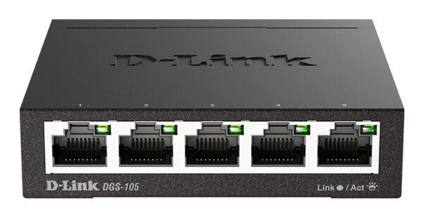 DGS-105 No administrado L2 Gigabit Ethernet (10/100/1000) Negro