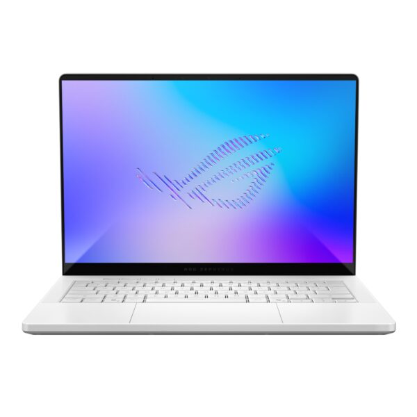 ROG Zephyrus G14 OLED GU405AW-SY016 - Ordenador Portátil Gaming de 14" 3K 120Hz (Core Ultra 9 386H, 64GB RAM, 2TB SSD, RTX 5080 16GB, Sin Sistema Operativo) Blanco Platino - Tec. QWERTY Esp