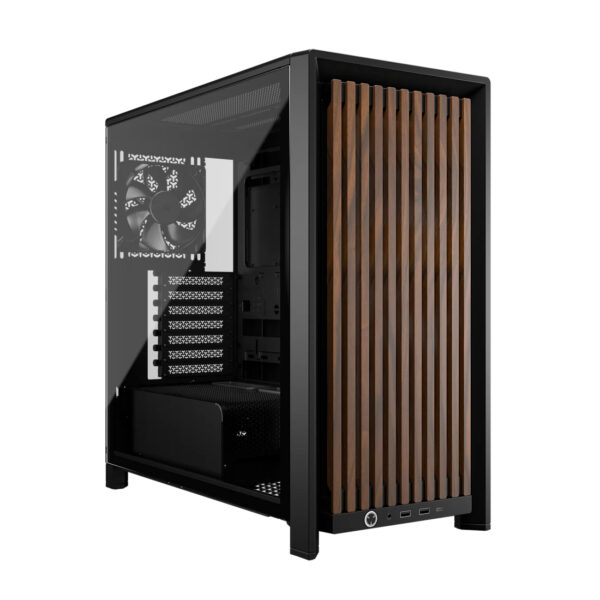 FRAME 4000D WOOD RS Midi Tower Negro, Madera