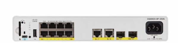 Catalyst C9200CX-8P-2X2G-E switch Gestionado L2/L3 Gigabit Ethernet (10/100/1000) Energía sobre Ethernet (PoE) Gris