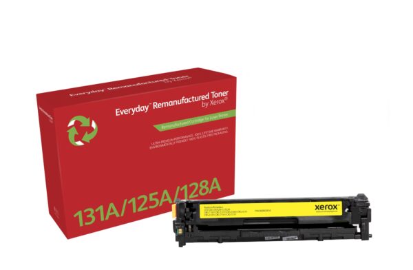 Remanufacturado Everyday Tóner Everyday Amarillo remanufacturado de Xerox es compatible con HP 131A (CF212A), Capacidad estándar