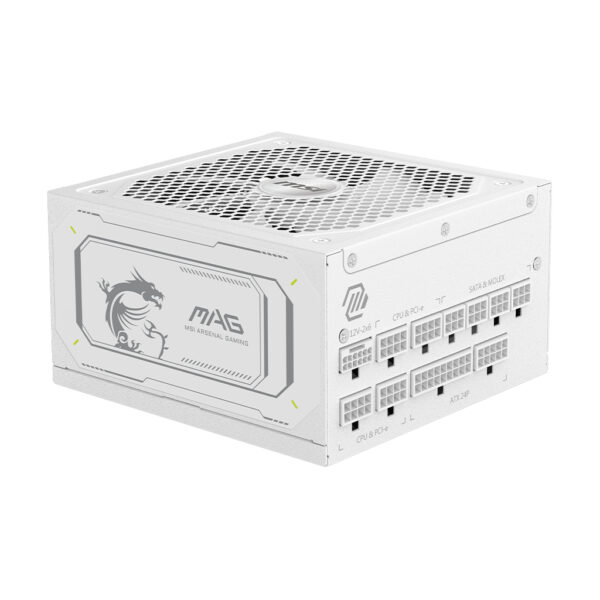 MAG A1000GL PCIE5 WHITE unidad de fuente de alimentación 1000 W 24-pin ATX ATX Blanco
