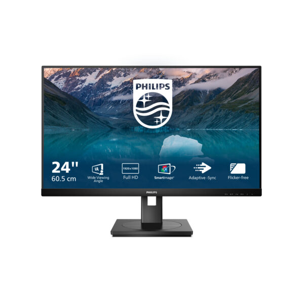 S Line 242S9JML/00 pantalla para PC 61 cm (24") 1920 x 1080 Pixeles Full HD LCD Negro
