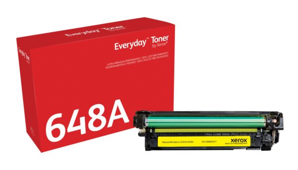 Everyday Toner Everyday Amarillo di Xerox compatibile con HP 648A (CE262A), Capacidad estándar