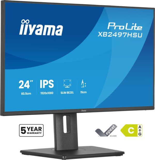 ProLite XB2497HSU-B1 pantalla para PC 60,5 cm (23.8") 1920 x 1080 Pixeles Full HD LED Negro