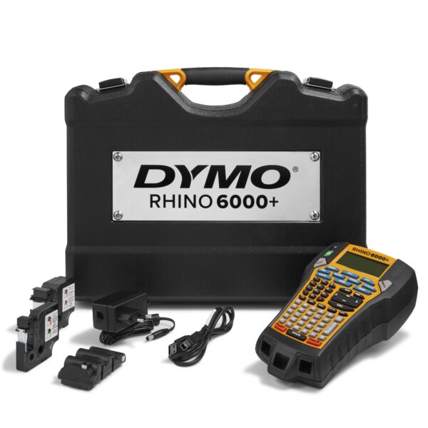 Rhino 6000+ Etiquetadora Kit de maletín | Rotuladora con múltiples funciones y conexión a PC