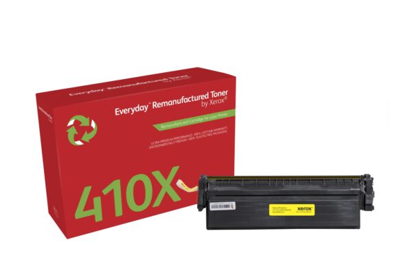 Remanufacturado Everyday Tóner Everyday Amarillo remanufacturado de Xerox es compatible con HP 410X (CF412X), Capacidad alta