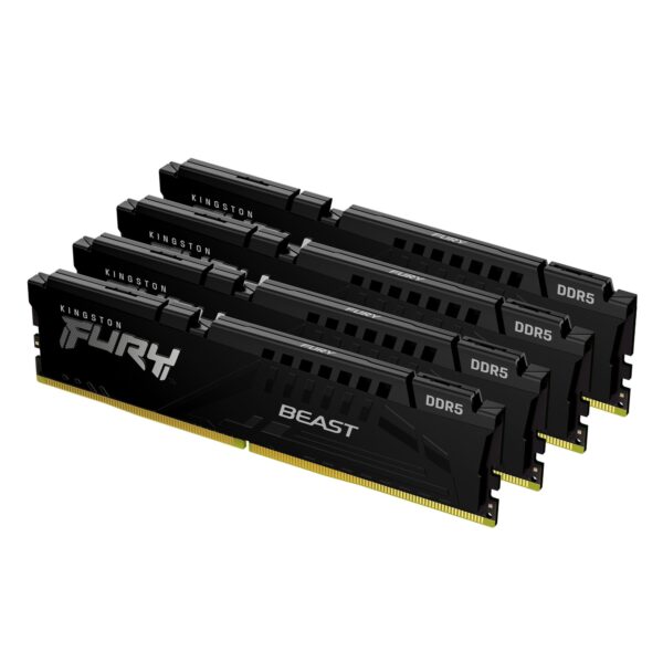 FURY Beast 128GB 5600MT/s DDR5 CL40 DIMM (Kit de 4) Black XMP
