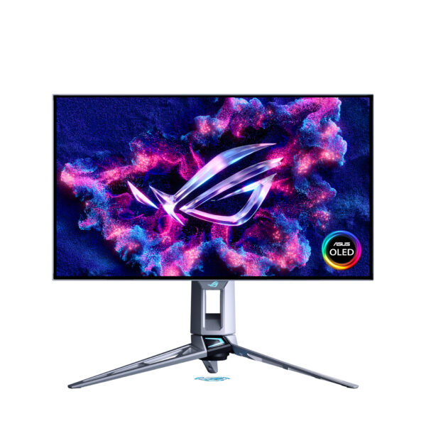 ROG Swift OLED PG27AQWP-W pantalla para PC 67,3 cm (26.5") 2560 x 1440 Pixeles Quad HD LCD Plata