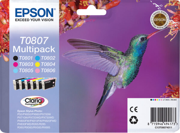 Hummingbird Multipack T0807 6 colores