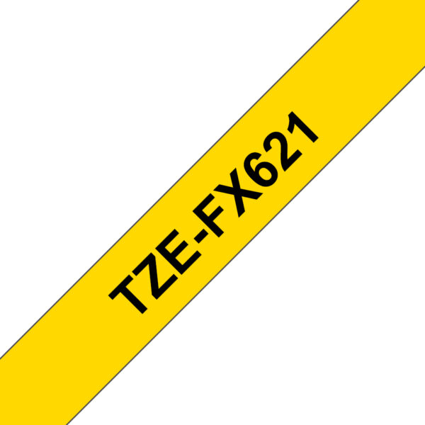 TZE-FX621 cinta para impresora de etiquetas Negro sobre amarillo