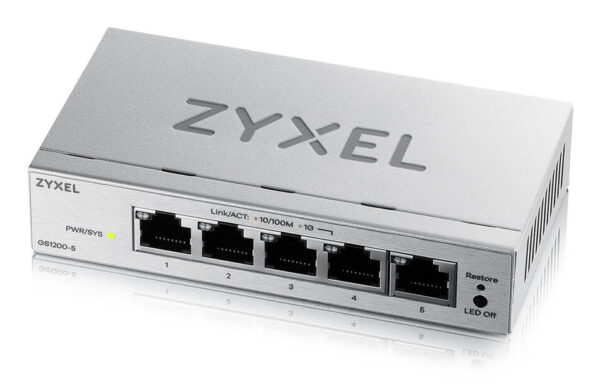 GS1200-5V3 Gestionado L2 Gigabit Ethernet (10/100/1000) Escritorio Gris
